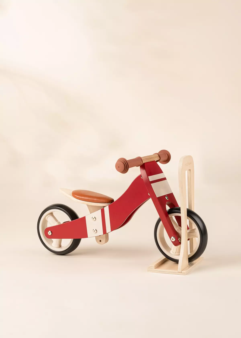 Balansesykkel 2i1 Minimo - Montessori løpesykkel rød